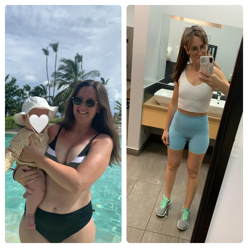 Transformation avant/après de Kariane Ducharme